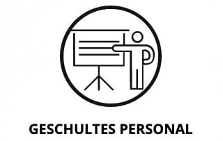 Geschultes Personal